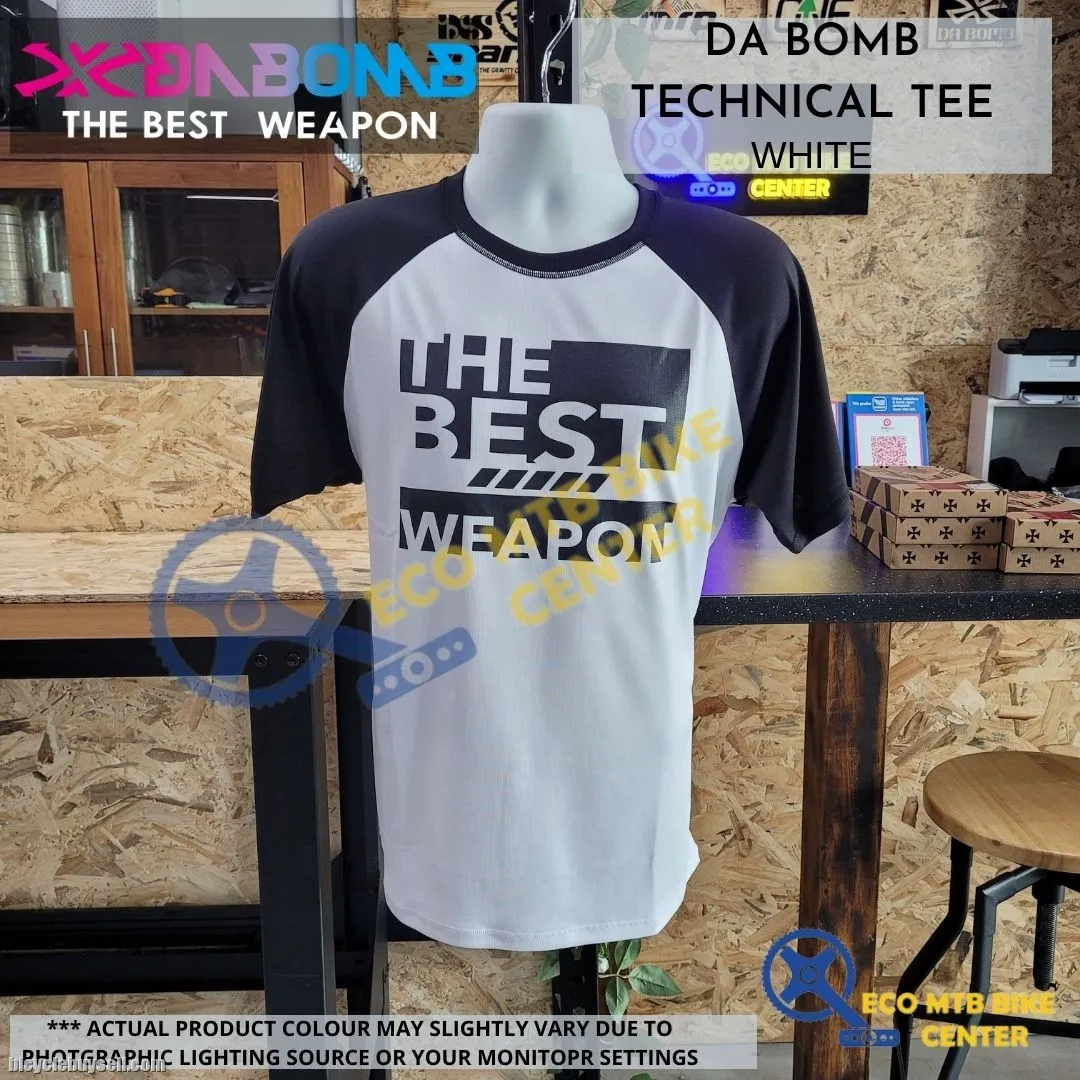 DA BOMB TECHNICAL TEE (NEW 2022) WHITE/BLACK