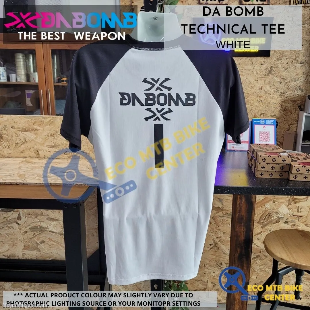 DA BOMB TECHNICAL TEE (NEW 2022) WHITE/BLACK