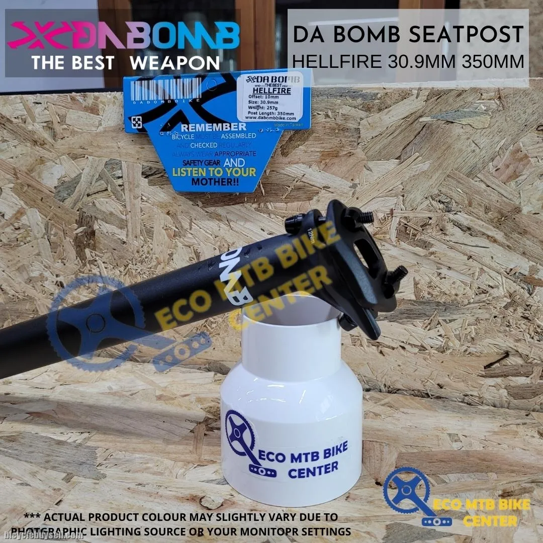 DA BOMB SEAT POST HELLFIRE 30.9MM/31.6MM 350MM