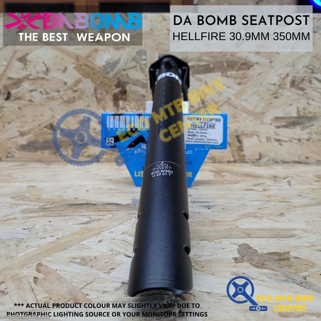 DA BOMB SEAT POST HELLFIRE 30.9MM/31.6MM 350MM