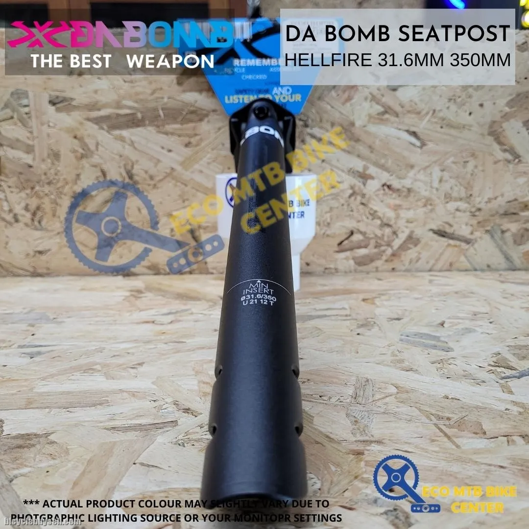 DA BOMB SEAT POST HELLFIRE 30.9MM/31.6MM 350MM
