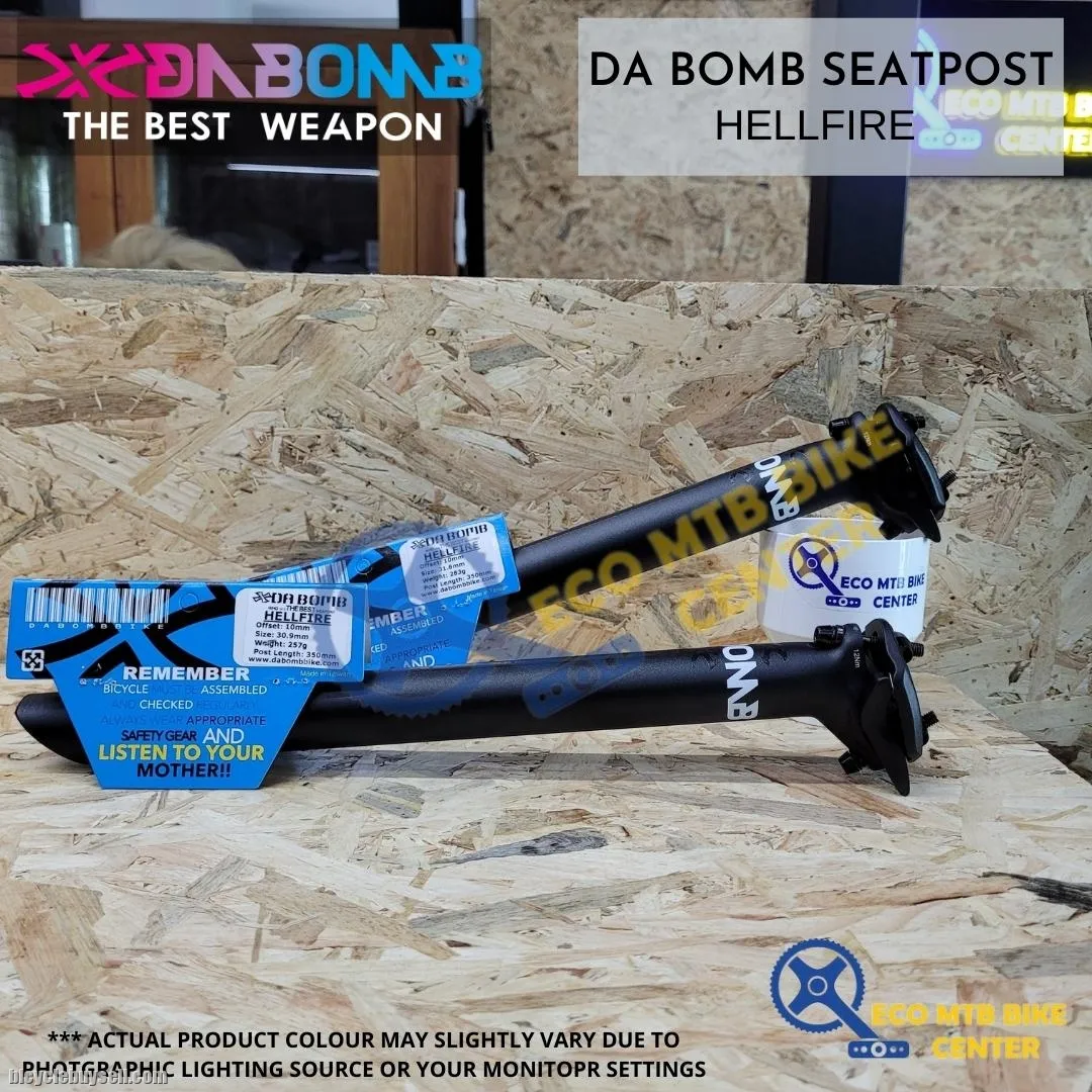 DA BOMB SEAT POST HELLFIRE 30.9MM/31.6MM 350MM