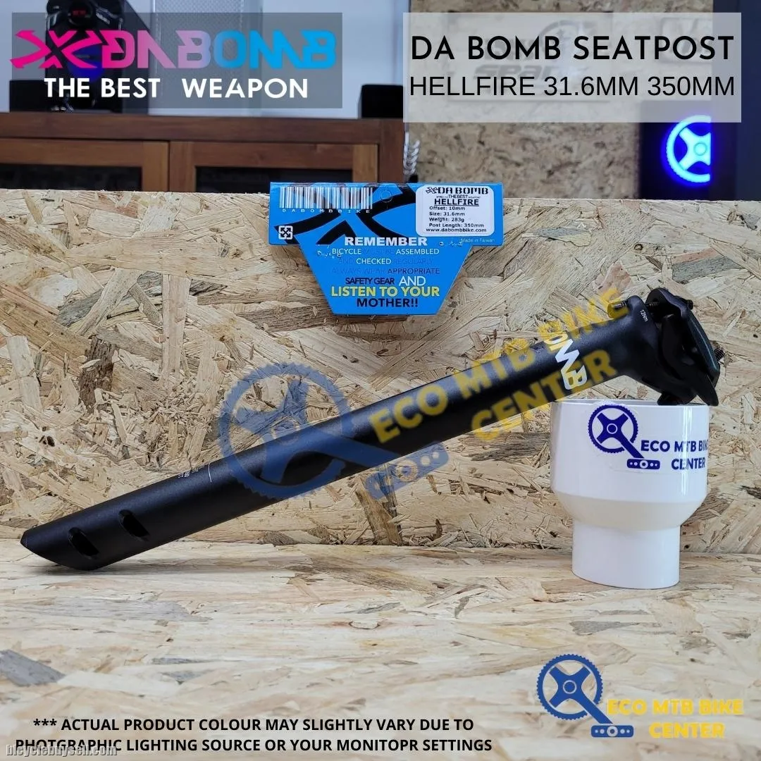 DA BOMB SEAT POST HELLFIRE 30.9MM/31.6MM 350MM