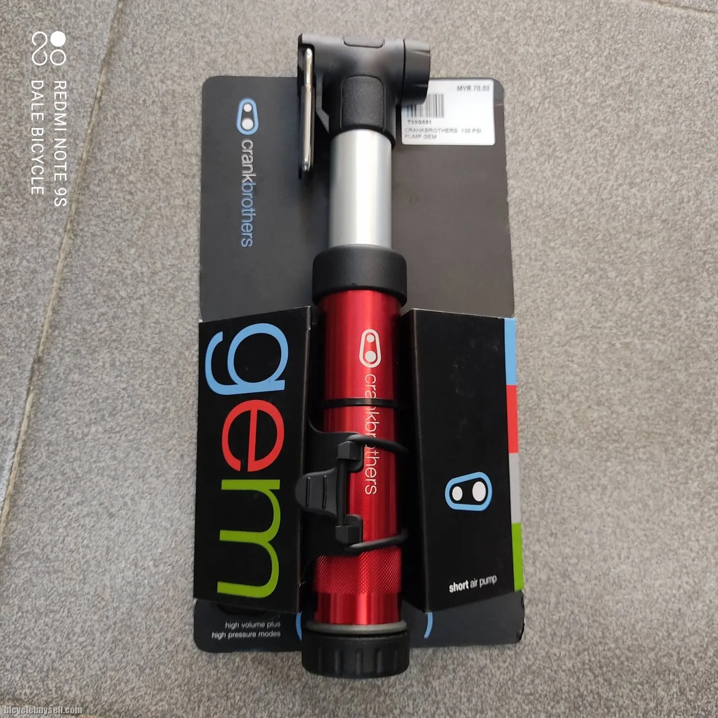 CRANKBROTHERS 130PSI PUMP GEM