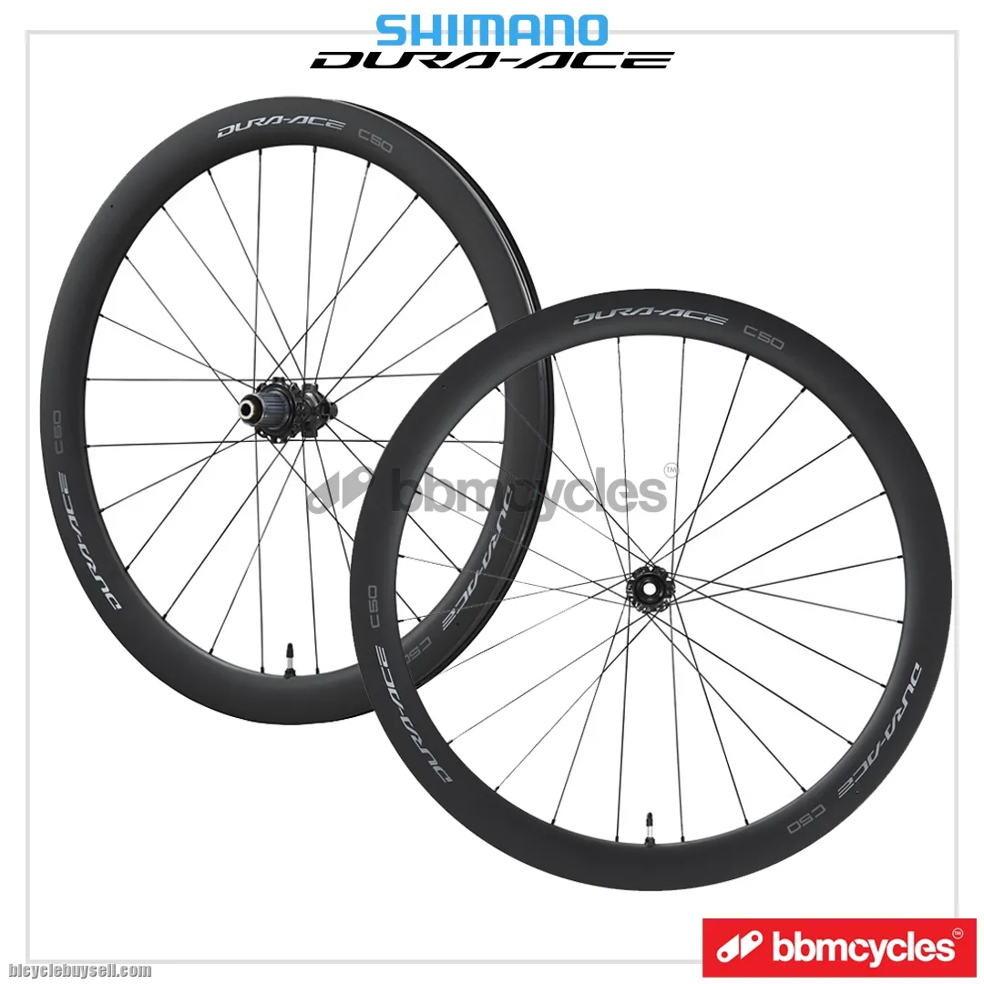 SHIMANO Dura Ace Disc Wheelset WH-R9270 C50 Carbon Tubeless Thru Axle With Wheel Bag