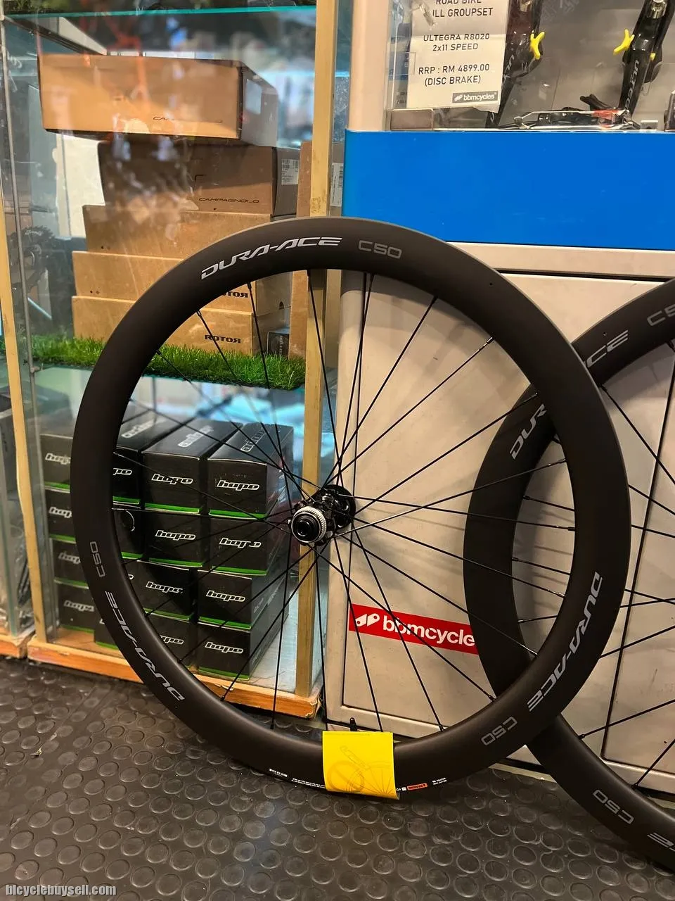 SHIMANO Dura Ace Disc Wheelset WH-R9270 C50 Carbon Tubeless Thru Axle With Wheel Bag