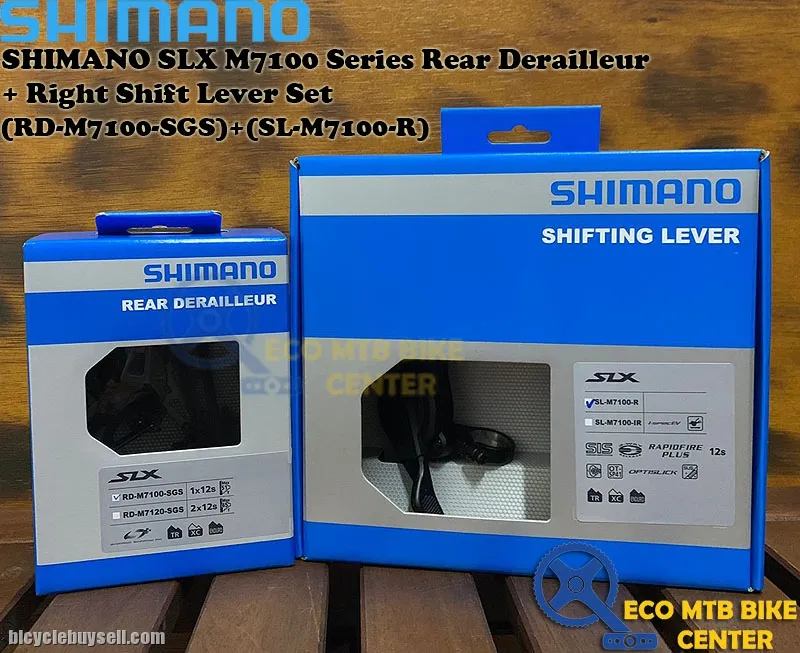 SHIMANO SLX M7100 Series Rear Derailleur + Right Shift Lever Set (RD-M7100-SGS)+(SL-M7100-R)