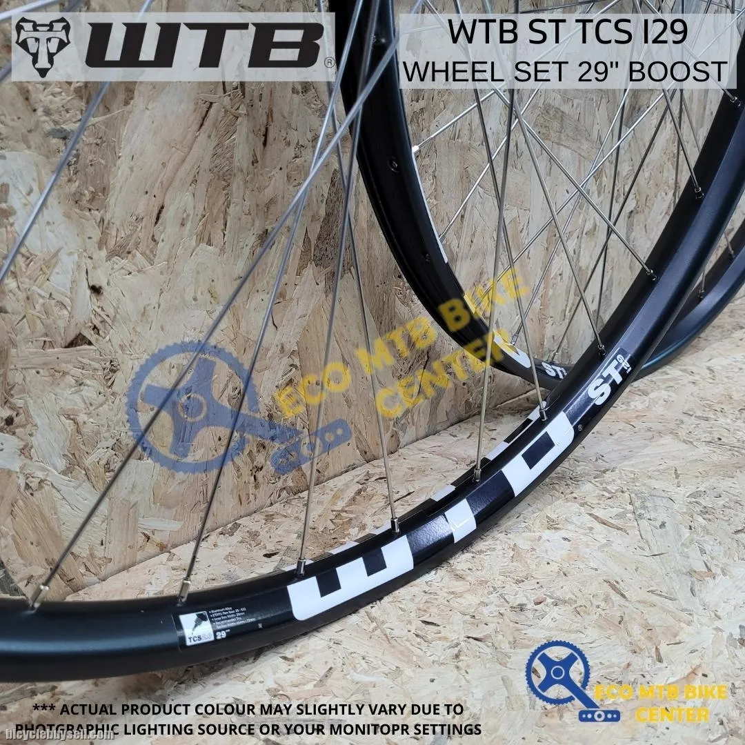 WTB ST TCS i29 29" Boost Wheel Set With Silver Spokes &amp; Double Wall Tubeless â€“ Shimano 8/9/10/11 Spe