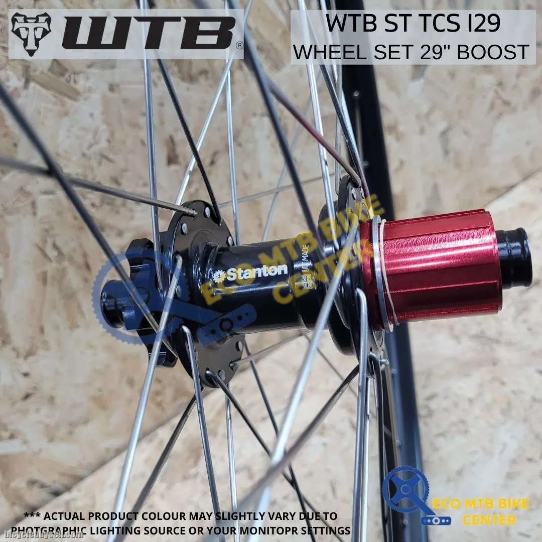 WTB ST TCS i29 29" Boost Wheel Set With Silver Spokes &amp; Double Wall Tubeless â€“ Shimano 8/9/10/11 Spe