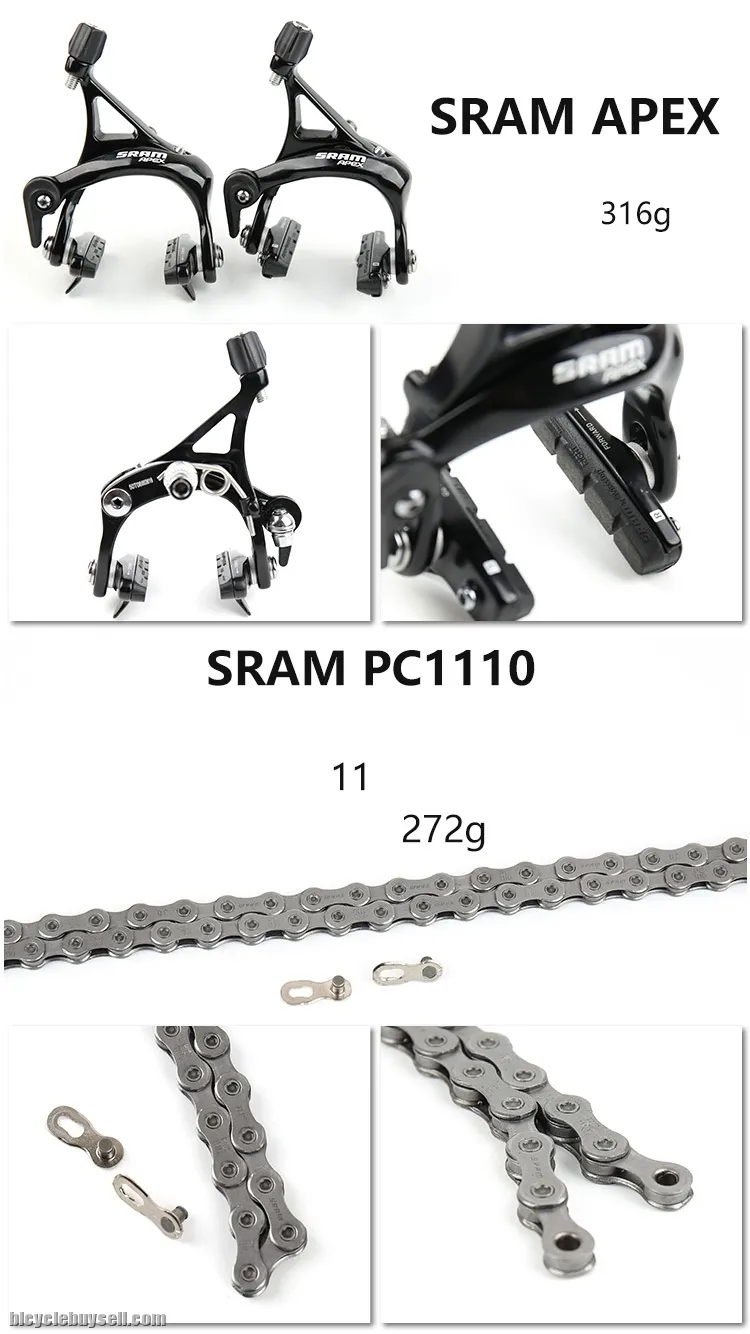 SRAM APEX CX1 Force 11 Speeds Groupset 1x11 11-42T Road Bike Gravel Cx Cyclocross Hybrid