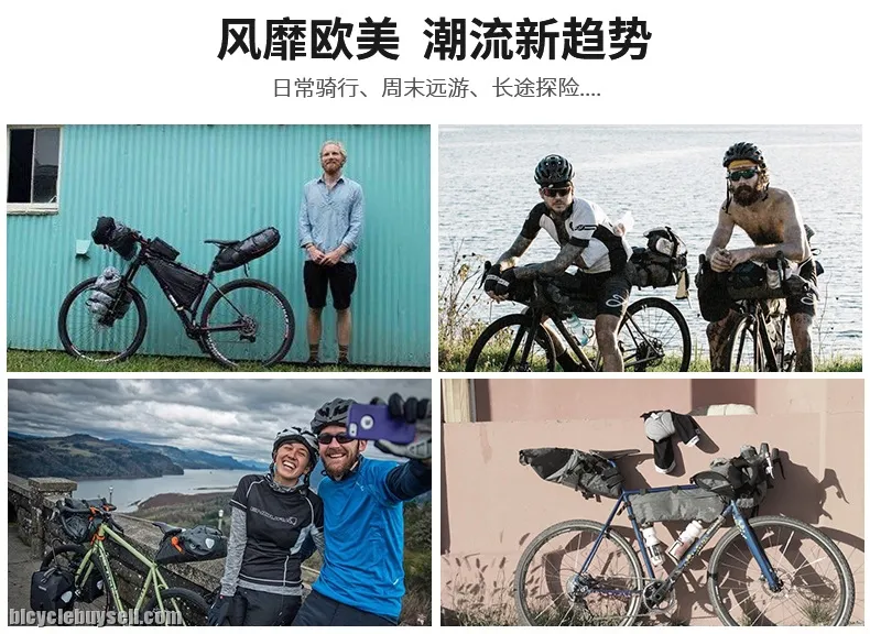 Cycling Bag ROSWHEEL Bicycle Bag Saddle Bag Bicycle Touring Bag Basikal Water Resistant Bike Bag Bas