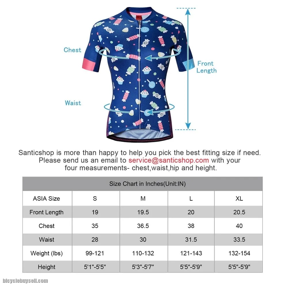 Santic Pandora Mazarine Women Jersey. Stock Clearance. High Quality