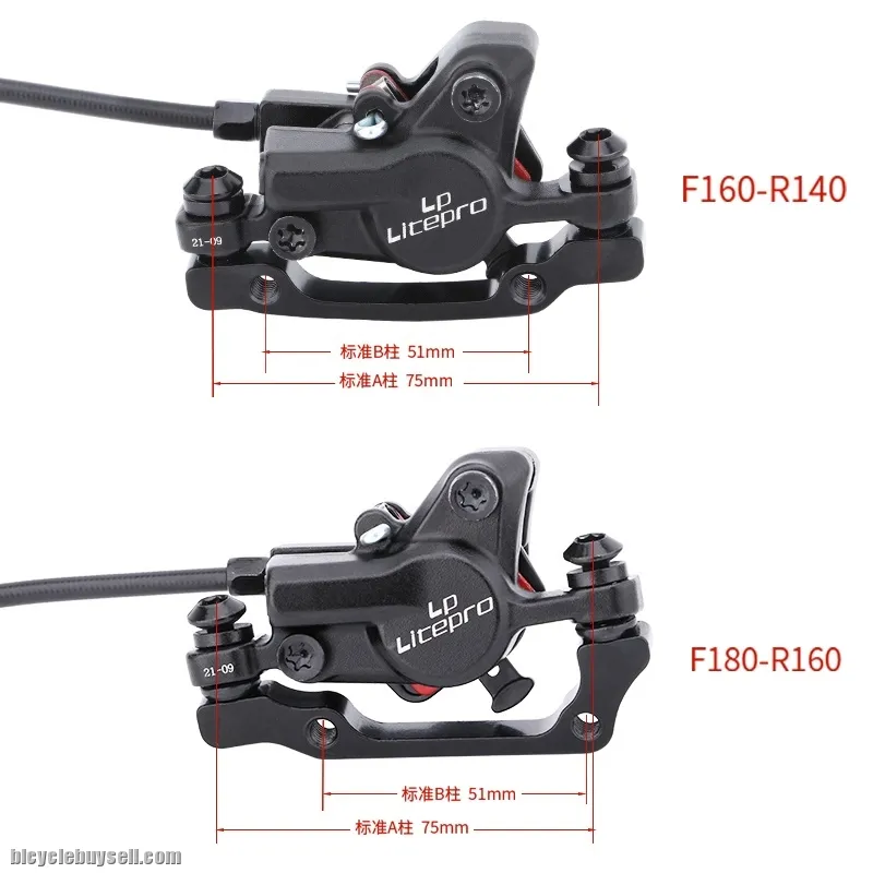 LP Litepro Bicycle hydraulic Disc Brake Front 1000mm Rear 1600mm