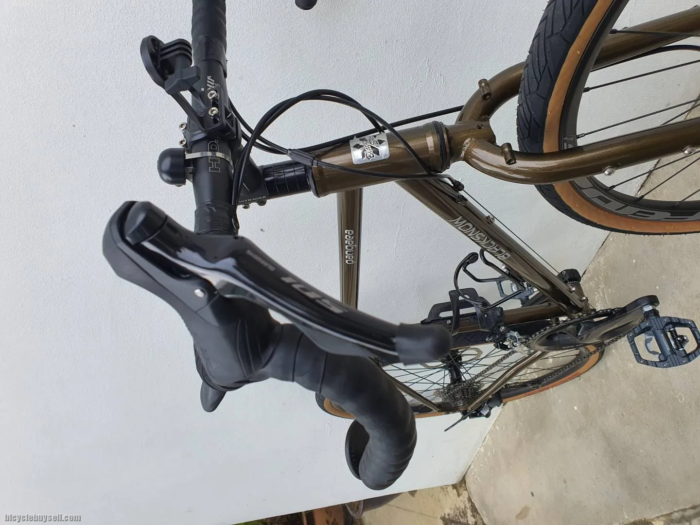 Gravel/Touring/Bike Packing/All Road Bike - Black Snow Pangaea Shimano 105 R7000 Disc