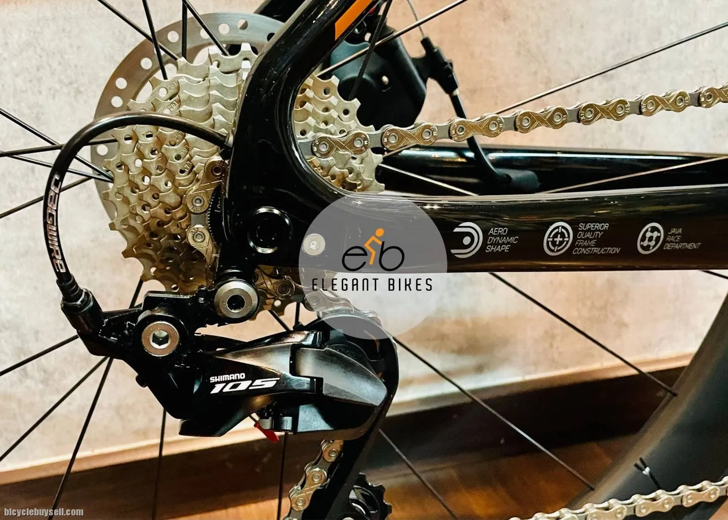 JAVA J-AIR FULLY CARBON SHIMANO UCI FRAME AERO R7000 SEMI HYDRO
