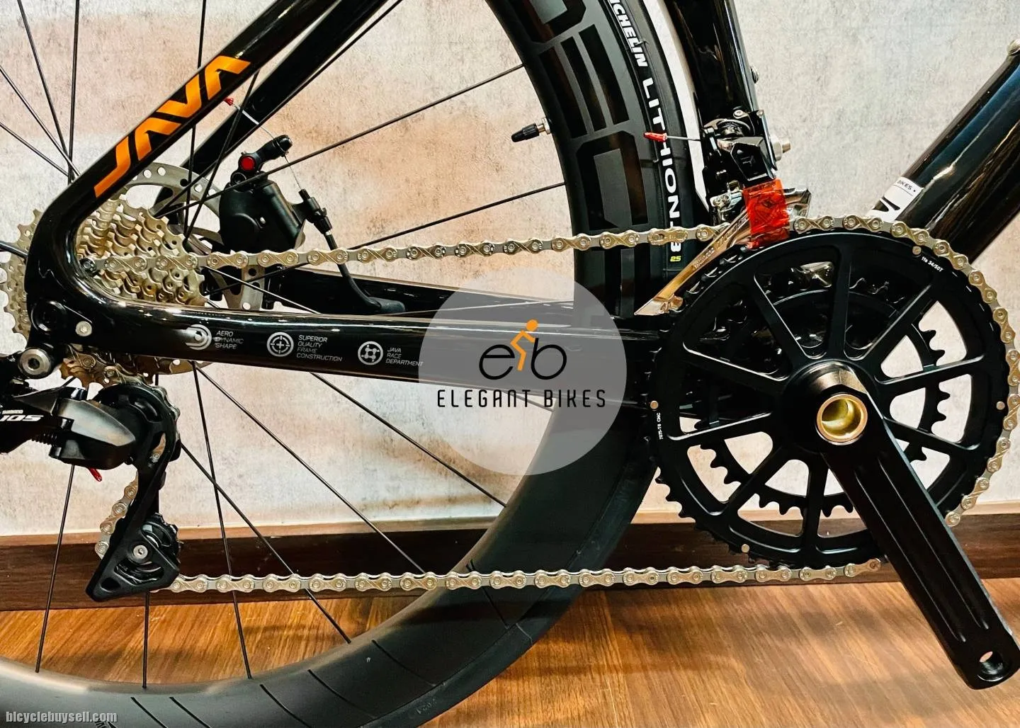 JAVA J-AIR FULLY CARBON SHIMANO UCI FRAME AERO R7000 SEMI HYDRO