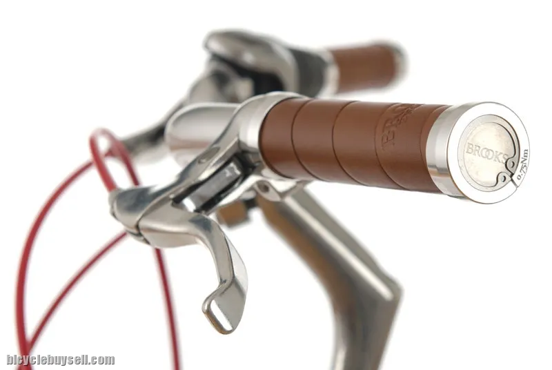 Brooks Slender Leather Grips 130mm call for best price