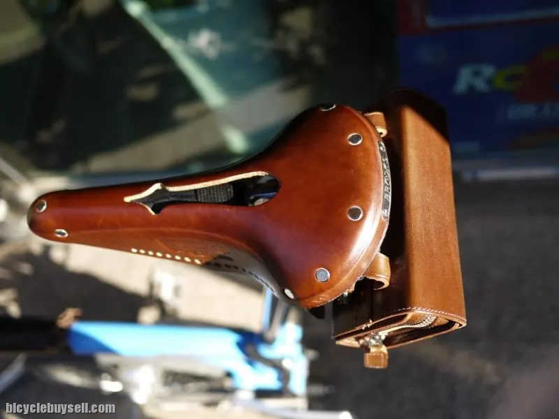 Brooks Slender Leather Grips 130mm call for best price