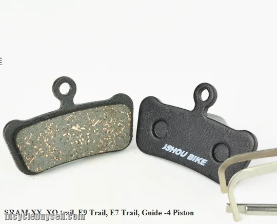 Semi Metalic brake pads (SRAM XX, XO trail, E9 Trail, E7 Trail, Guide -4 pistons)