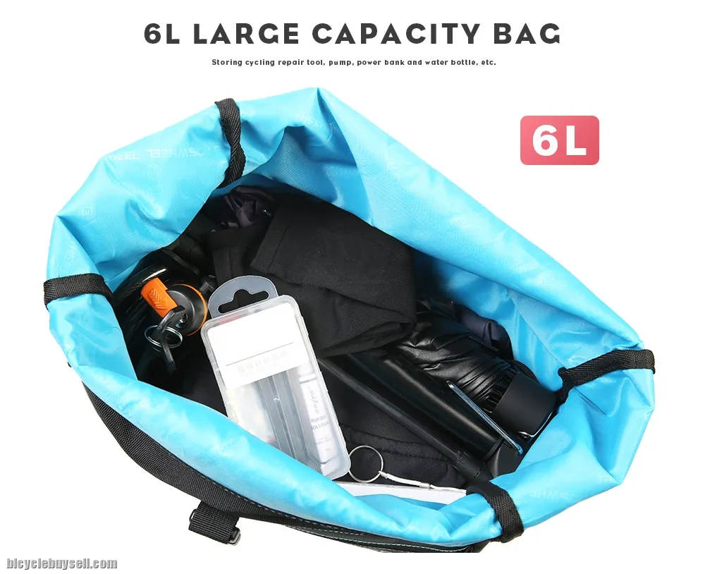 ROSWHEEL  6L Bicycle Rear Rack Bag Handbag Pannier