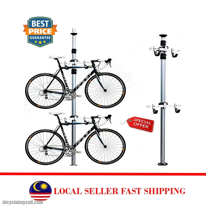 4.0 METERS OR 13.00 FEET HEIGHT BICYCLE POLE / STAND (No drill required for installation)