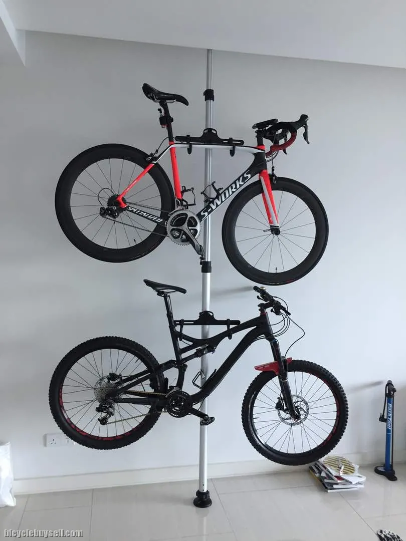 4.0 METERS OR 13.00 FEET HEIGHT BICYCLE POLE / STAND (No drill required for installation)