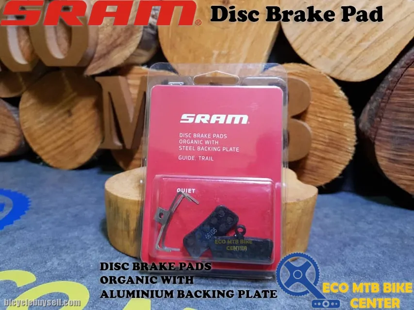 SRAM Disc Brake Pads Organic With Aluminium/Steel Backing Plate
