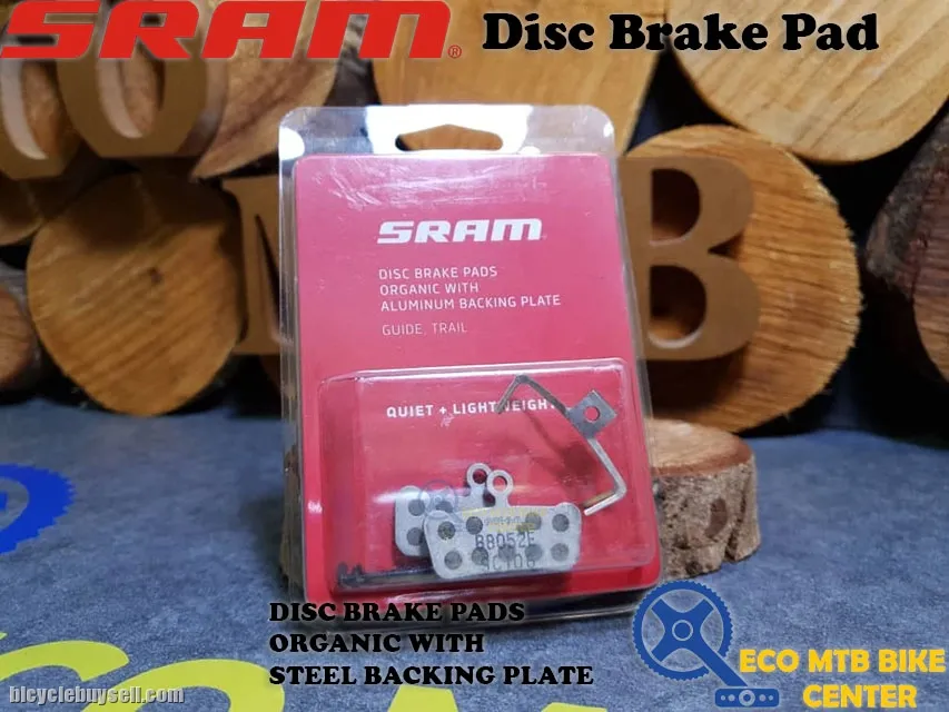 SRAM Disc Brake Pads Organic With Aluminium/Steel Backing Plate
