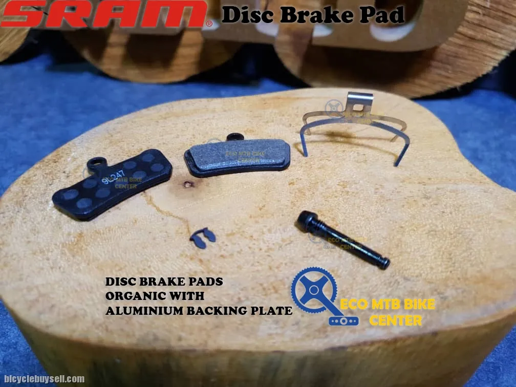 SRAM Disc Brake Pads Organic With Aluminium/Steel Backing Plate
