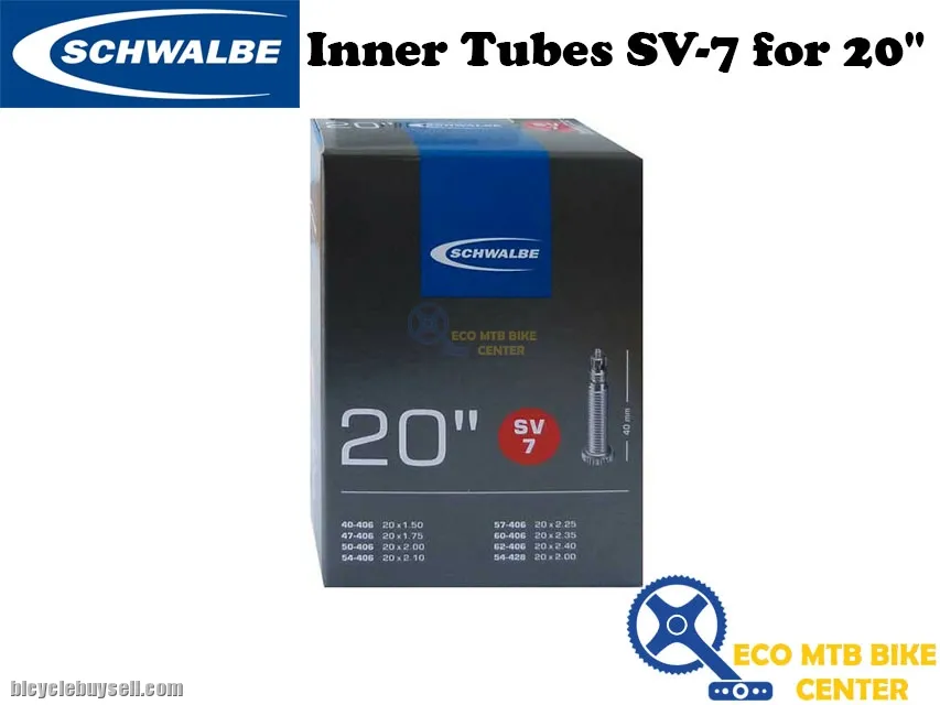 SCHWALBE Inner Tubes SV-7 for 20"