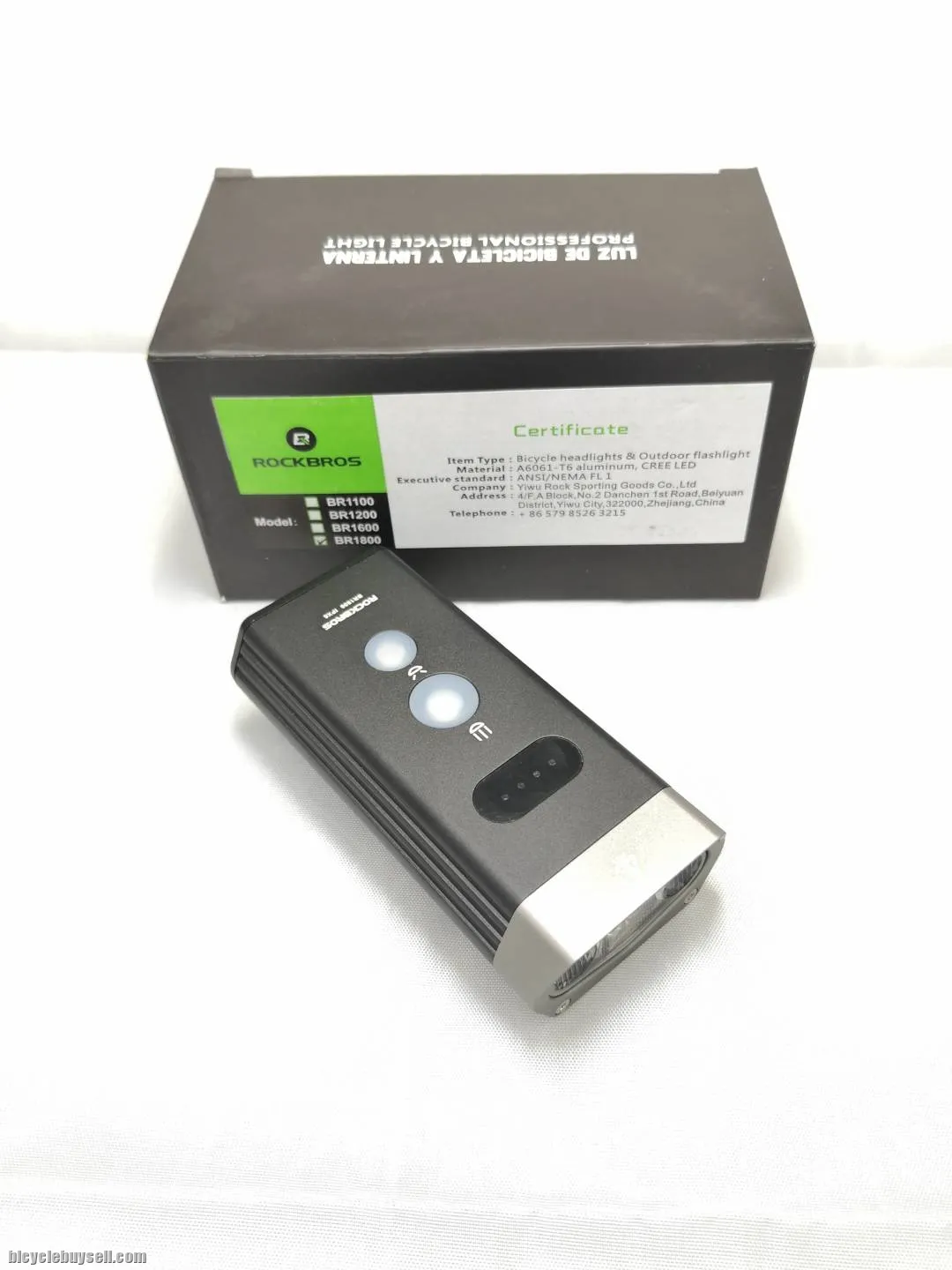 1800 Lumen Rechargeable Bike Light [Bright, Durable, LED, Water resistant]