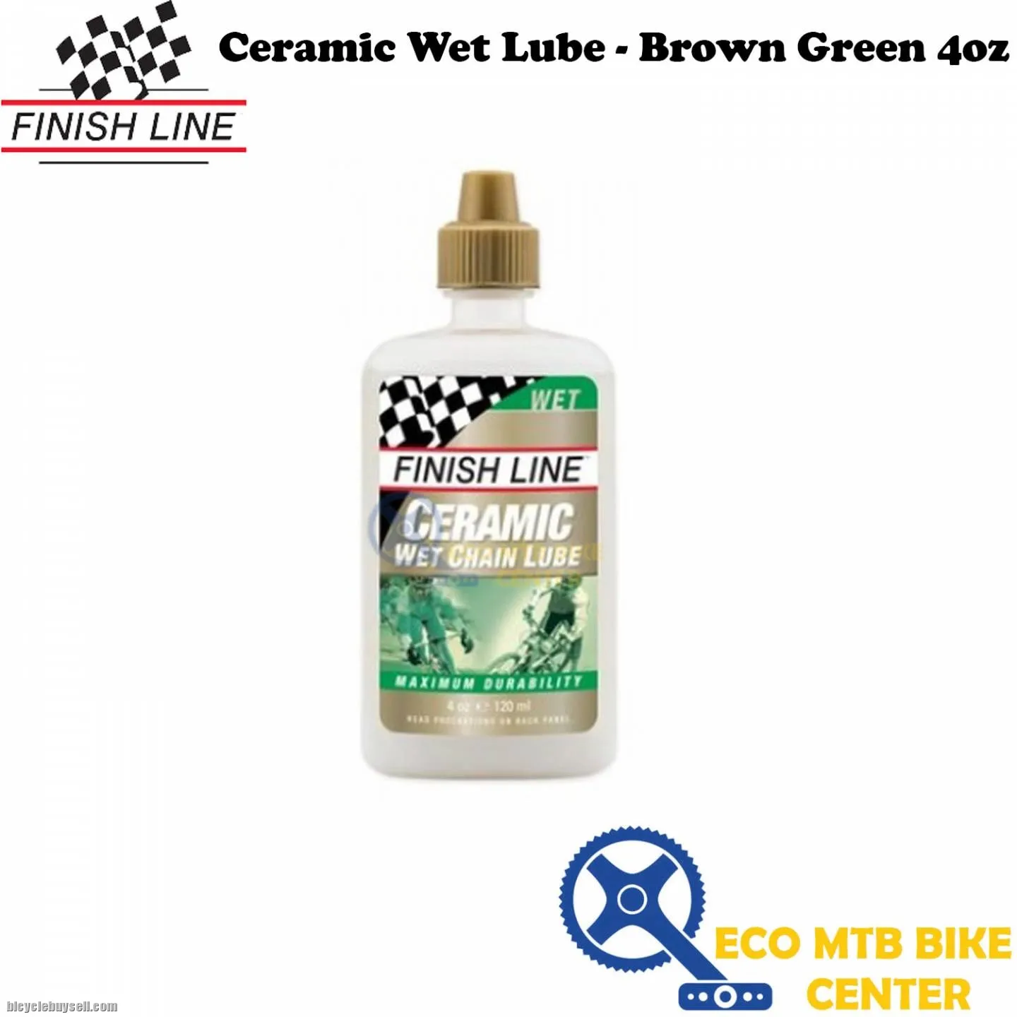 FINISH LINE Ceramic Wet Lube - Brown Green 4oz
