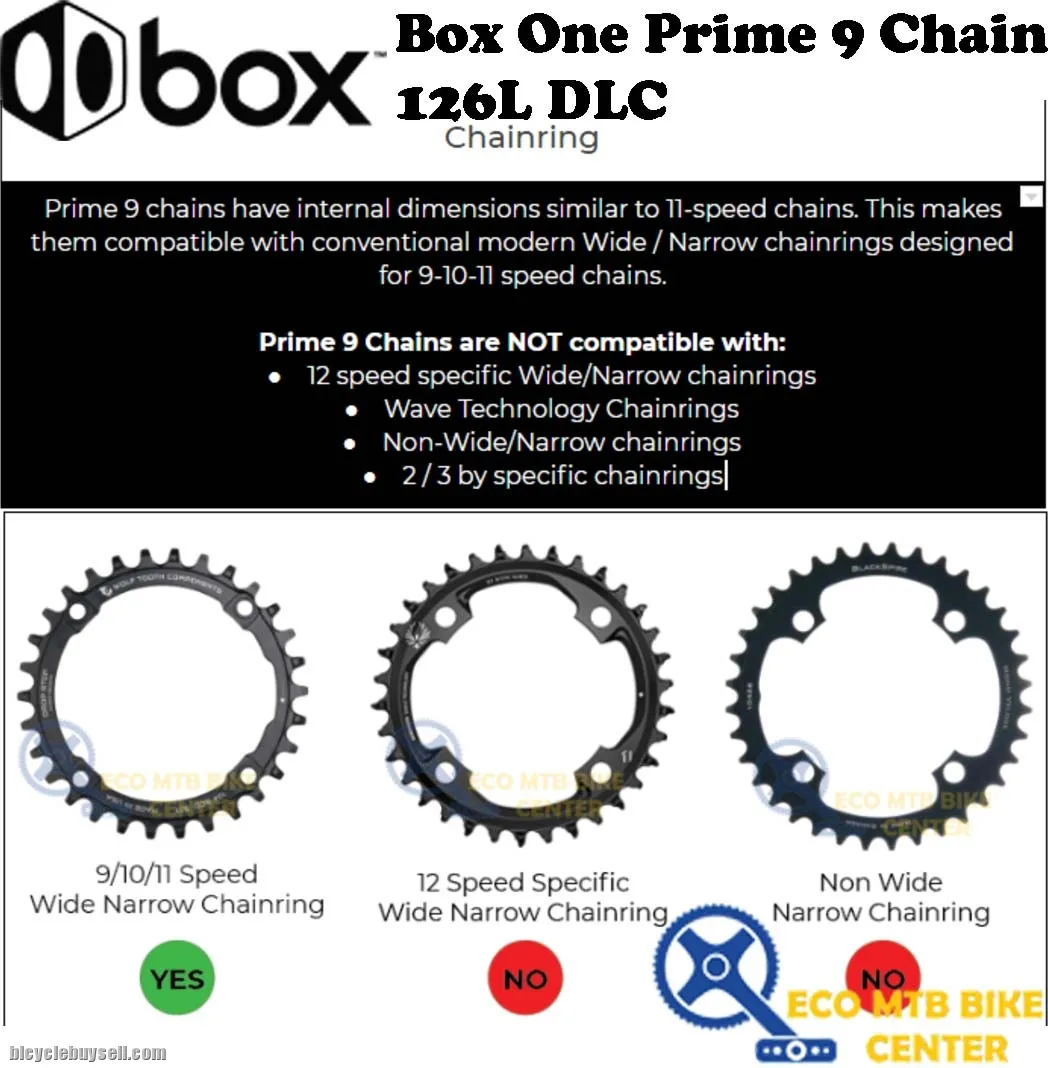 BOX COMPONENTS Box One Prime 9 Chain 126L DLC Back