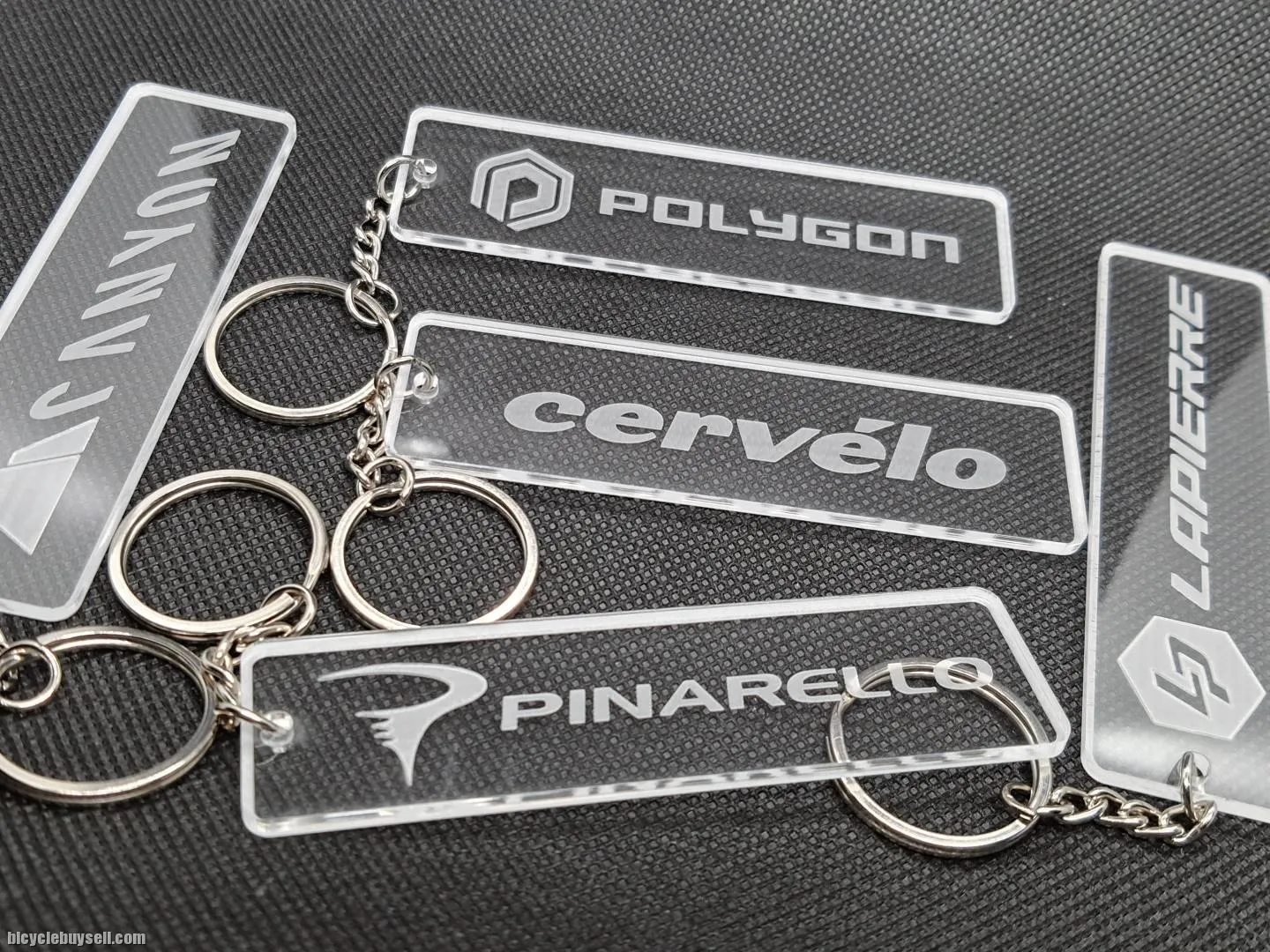 Assorted Bicycle Logo Acrylic Keychains