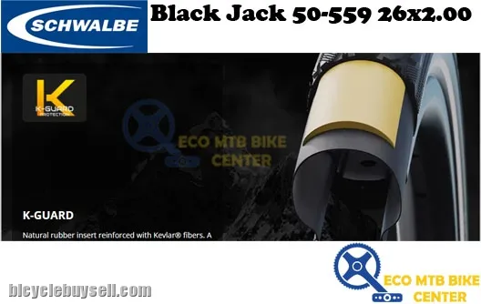 SCHWALBE Tires Black Jack 50-559 26x2.00 K-Guard