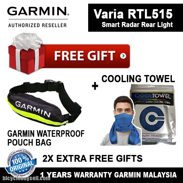 Garmin Varia RTL 515 Radar Smart Bicycle Rear Light Lampu Basikal Road Bike MTB Blinker Sensor Smart