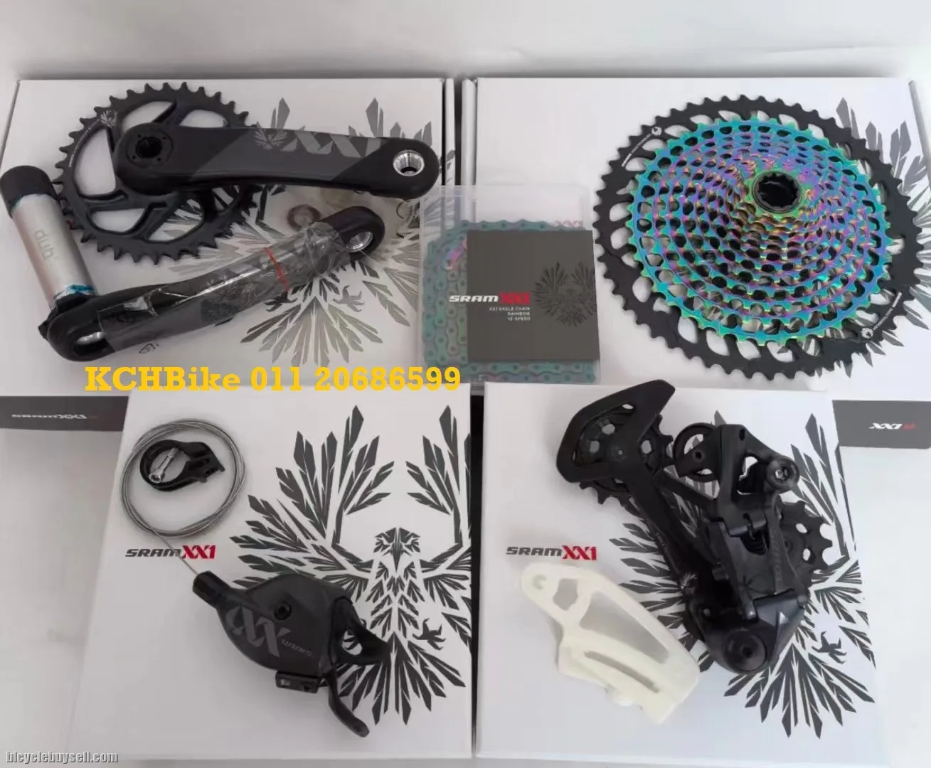 Brand new SRAM Eagle XX1 RAINBOW,BLack  12speed Groupset
