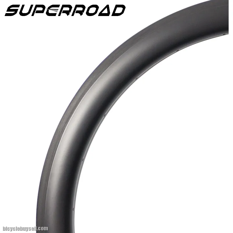 Asymmetric Tubeless Clincher Ready Carbon Road Bike Rims