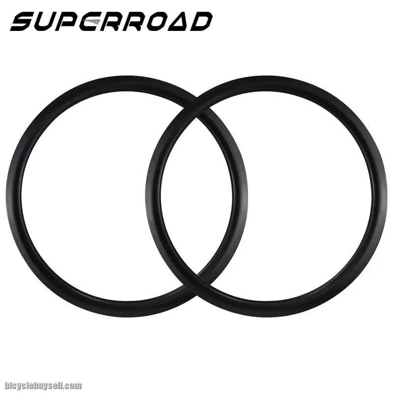 700C 28mm Wide 40mm Deep Carbon Tubeless Clincher Rims Disc Brake