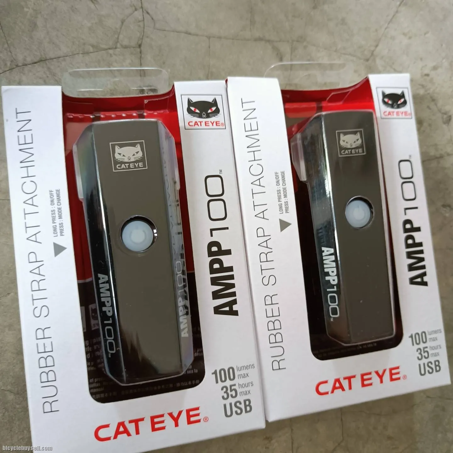 100% ORIGINAL Cateye Headlights Rechargeable Headlights Safety Lights / REAR LIGHT AMPP / VIZ SERIES