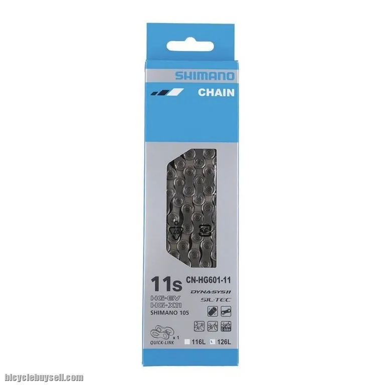 SHIMANO 105 Road/ MTB Chain CN-HG601 ICNHG60111116Q /ICNHG60111126Q (11 Speed) (126 Links)