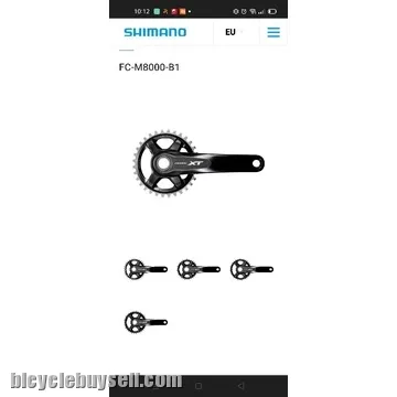 100% original SHIMANO DEORE XT  HOLLOWTECH II  MTB bike Crankset 1x11speed