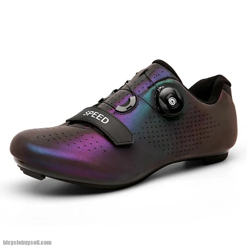 2023 SPEED cycling road shoe SPD clipped cleat zeray carbon pedal set color black galaxy