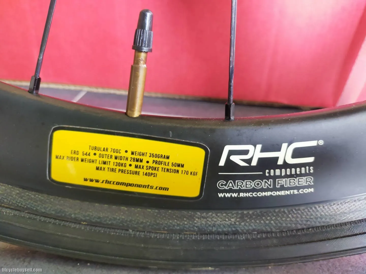 SOLD Wheelset RHC 50mm Tubular