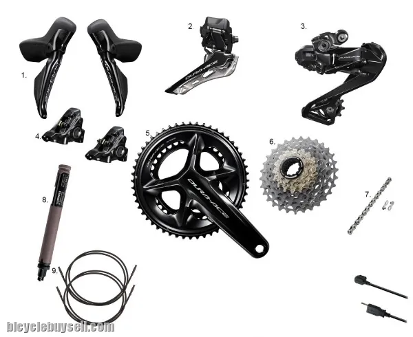 Shimano Dura Ace Di2 R9200/R9250 R9270 Groupset - 2x12-Speed 12s Retail Set Electronic rim brake disc brake