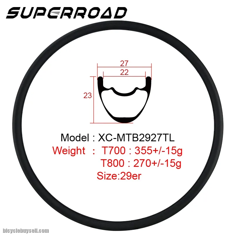 29er 27mm Wide Lightweight XC MTB Cross Country Rims