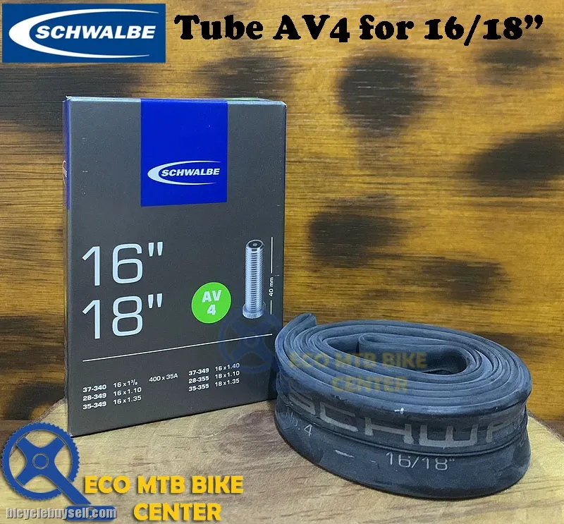 SCHWALBE Inner Tubes AV4 for 16/18"