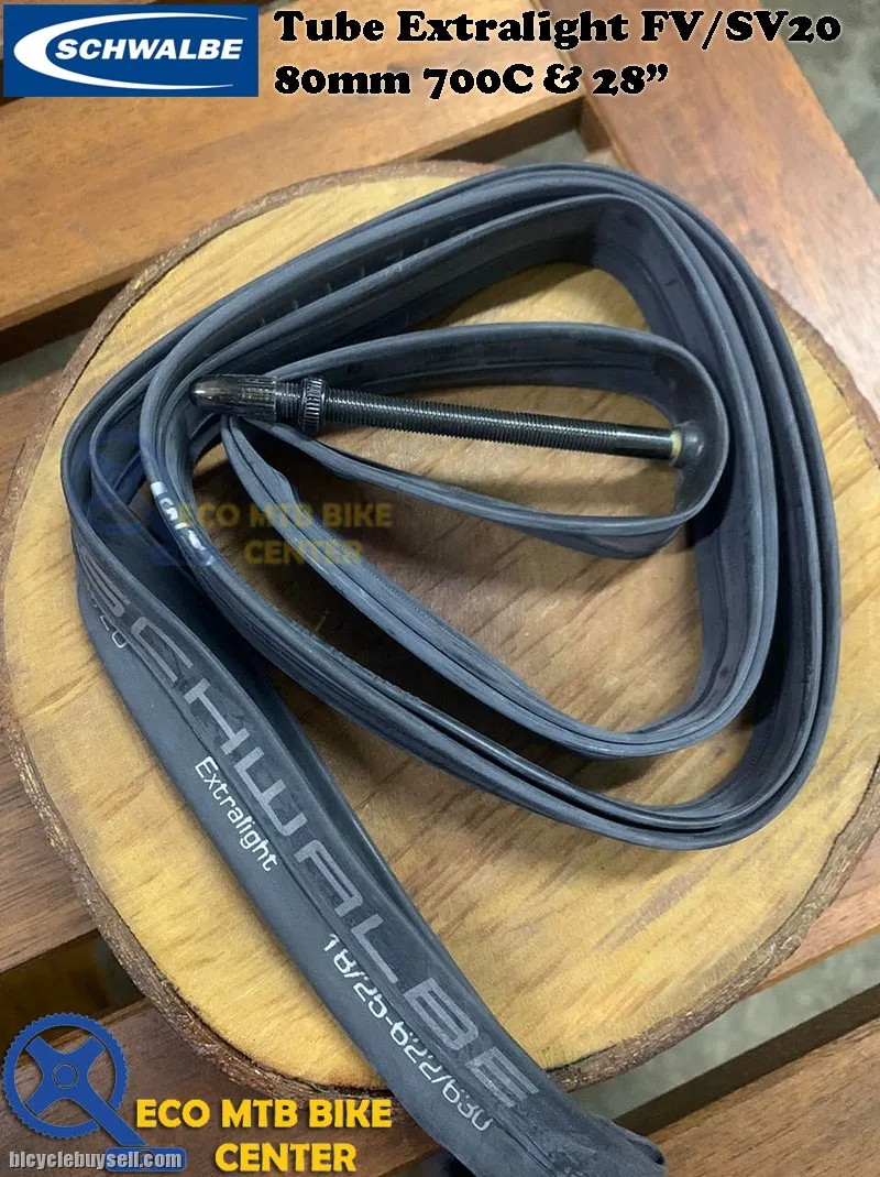 SCHWALBE Inner Tubes Extralight FV/SV20 80mm 700C &amp; 28"
