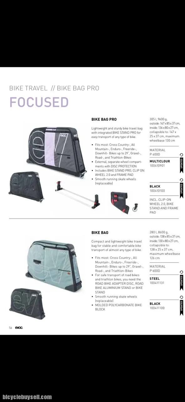 2022 BIKE TRAVEL BAG PRO + BIKE STAND