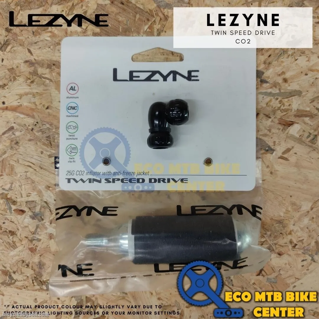 LEZYNE Twin Speed Drive 25G C02 Black/HI GLOSS